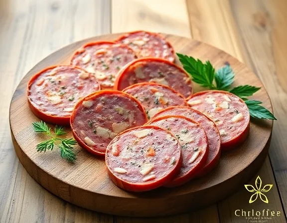 Veganer Mortadella