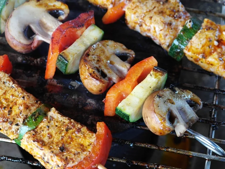 Veganer Schaschlik